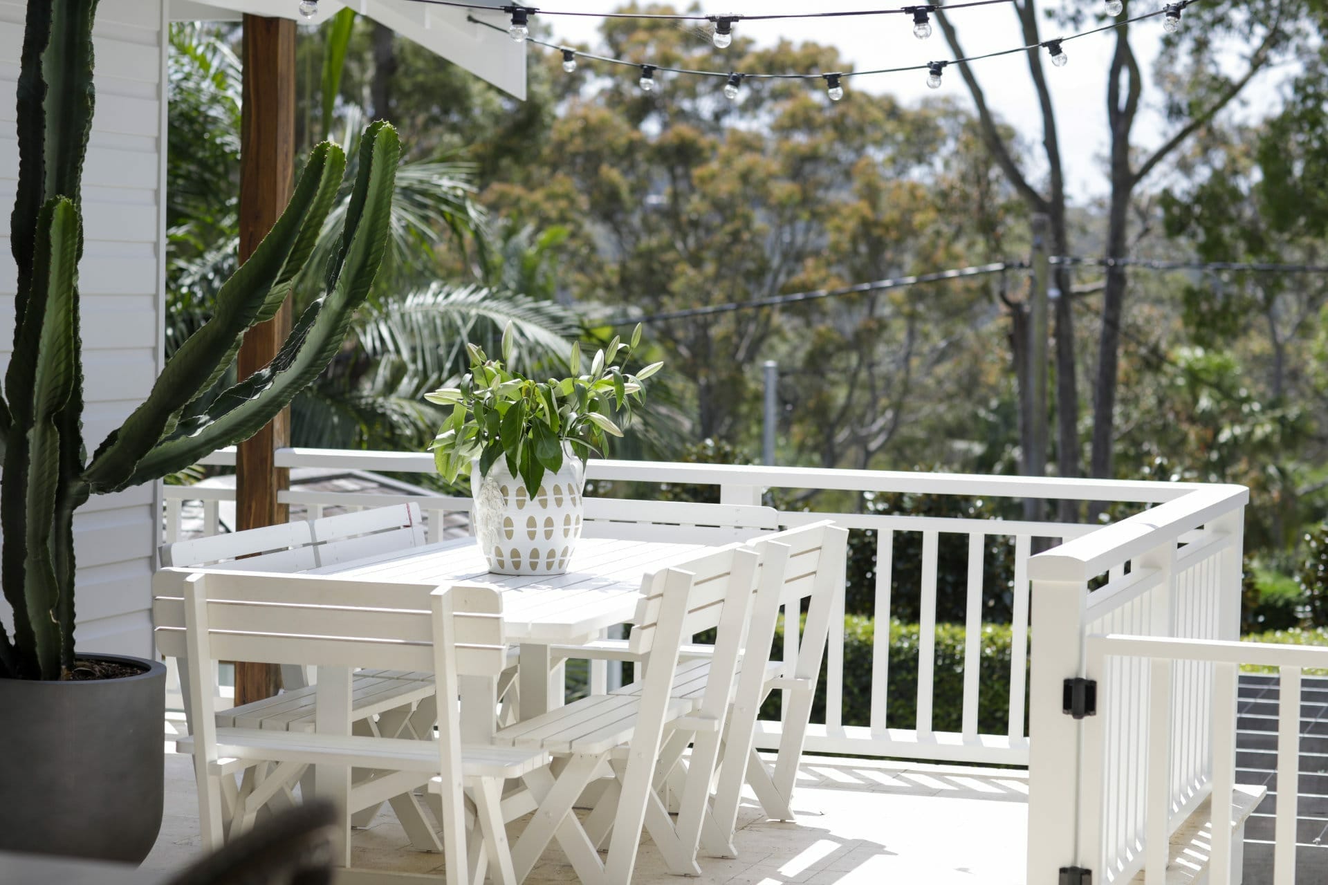 Deck and view of outside